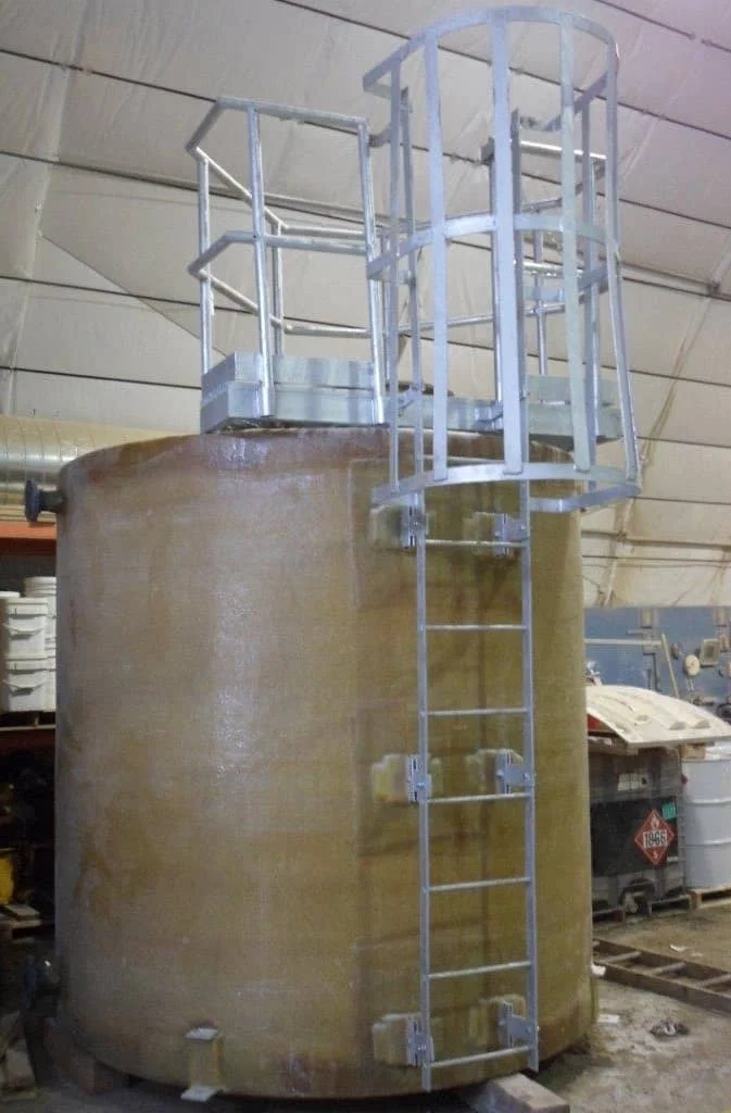 frp tank with ladder